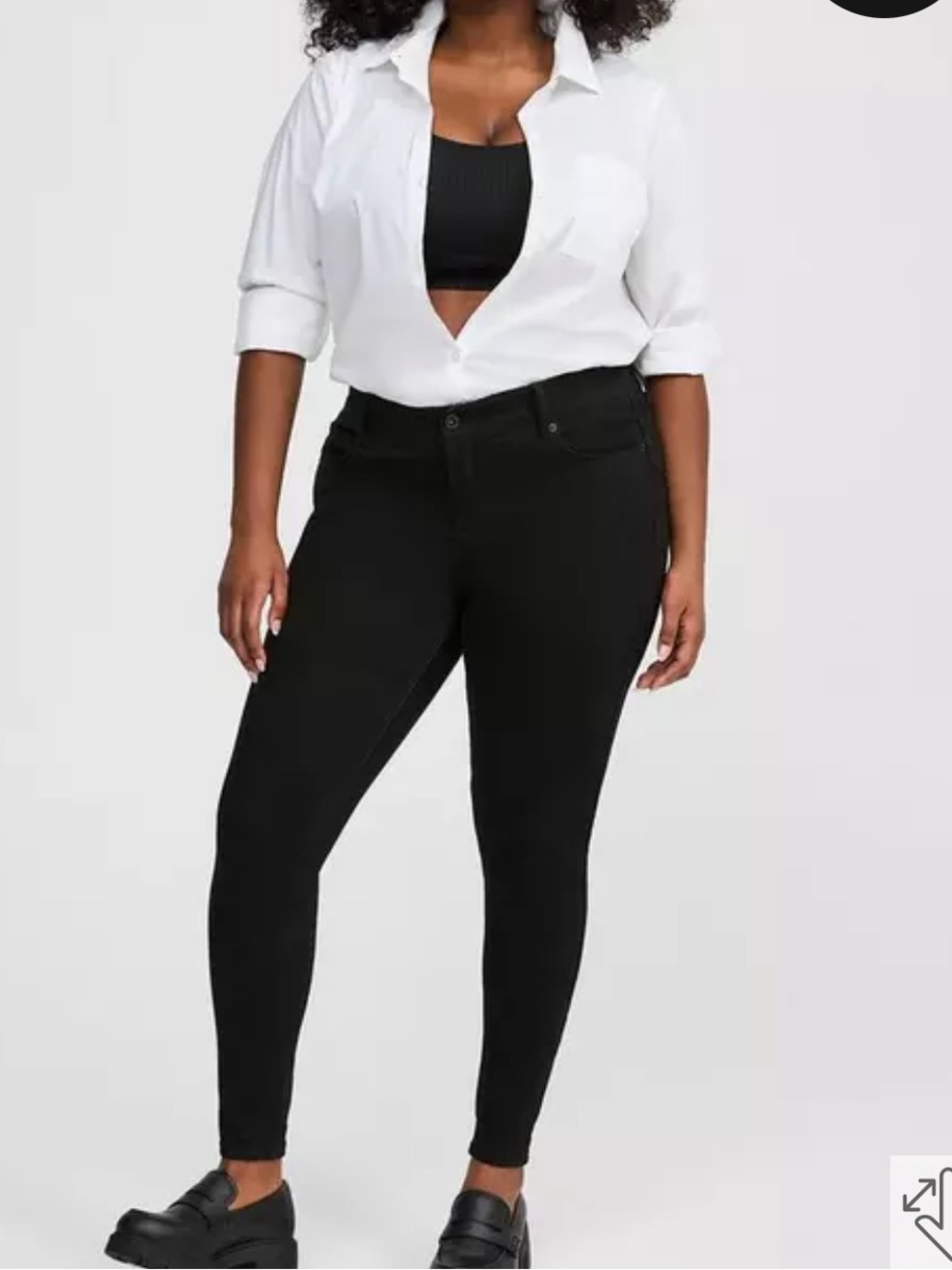 torrid Black High-Rise Skinny Jeans